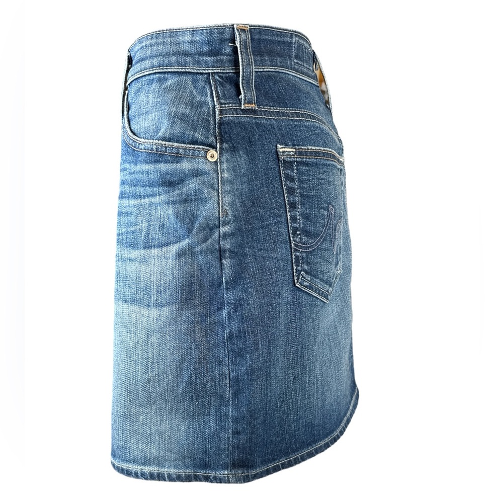 AG-ED DENIM ADRIANO GOLDSCHMIED The Vera Denim Mini Skirt, Size 28. - Picture 6 of 13